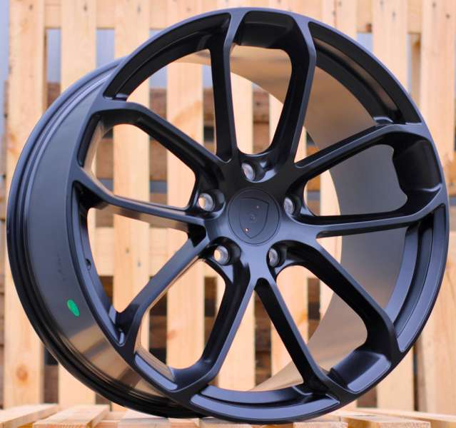 <font face='Tahoma'>vieglmetāla diski</font> JIL Wheels H5084(3S5985)BlackHalfMatt(BLHM)PORCH(K4)(Rear+FrontHyb