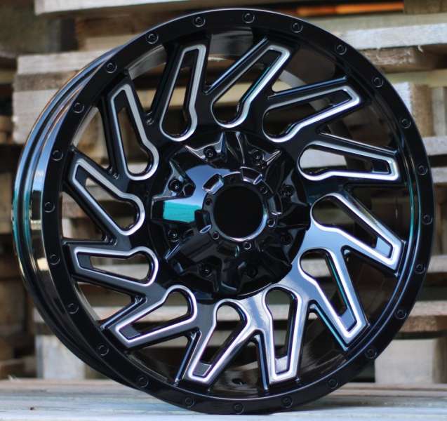 <font face='Tahoma'>vieglmetāla diski</font> JIL Wheels Q1283Black(BL)4X4(K4)(Milling)
