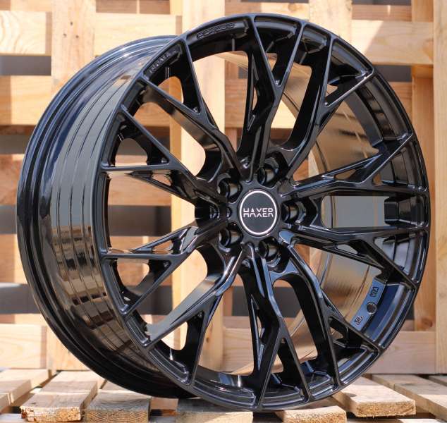 <font face='Tahoma'>vieglmetāla diski</font> Haxer HX042(A5871)Black(BL)HAXER(P)(Rear+Front)