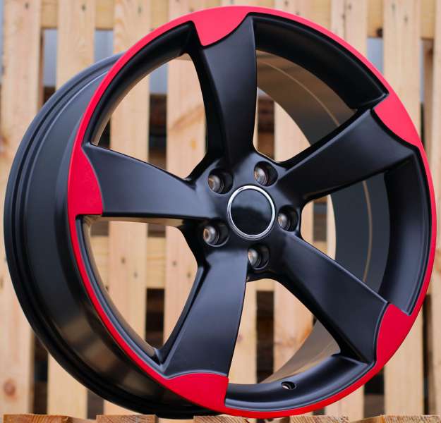 <font face='Tahoma'>vieglmetāla diski</font> JIL Wheels BK217(XF558)Black+RedLine(BR)AUD(K4)