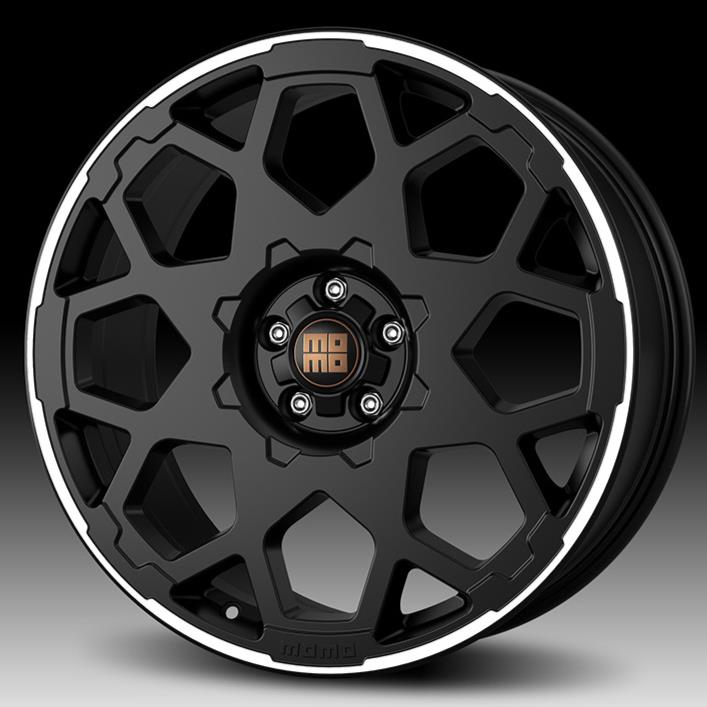 valuveljed Momo HEAVY DUTY Matt Black Polished